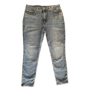 Lee Skinny Jeans Womens 12P Blue Excellent High Rise Stretch Denim 112324052